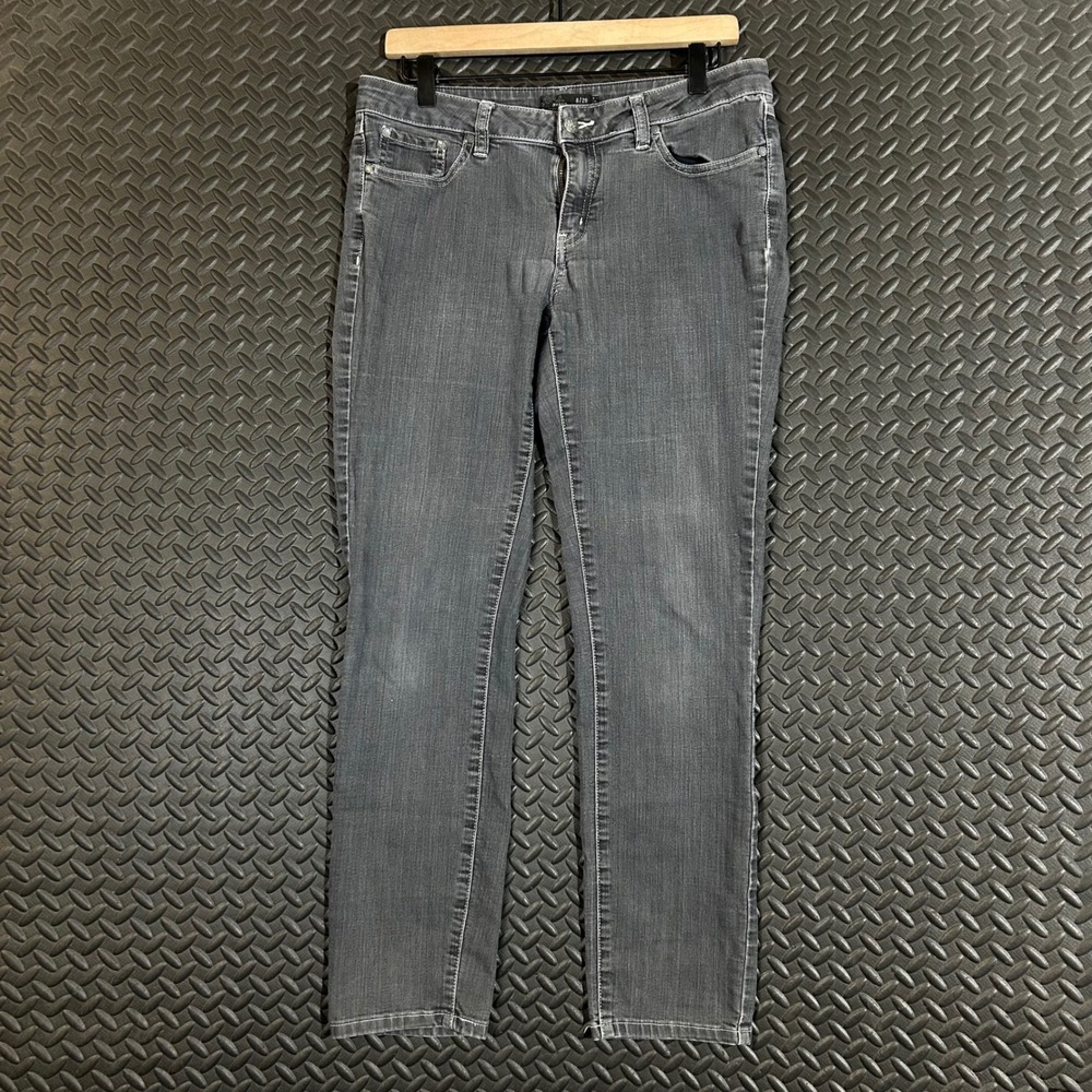prAna Gray Straight Leg Mid Rise‎ Denim Jeans Women's Size 8/29